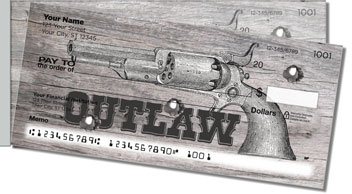 Vintage Gun Side Tear Personalized Checks