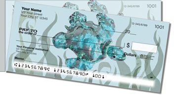 Whale and Turtle Side Tear Personalized Checks