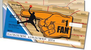 Blue and Silver Basketball Side Tear Checks