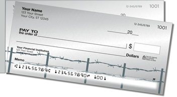 Barbed Wire Fence Side Tear Checks