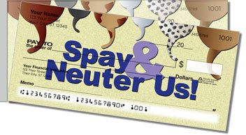 Animal Adoption Side Tear Checks