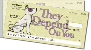 Animal Adoption Side Tear Personalized Checks