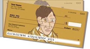 Picasso Portrait Side Tear Personalized Checks