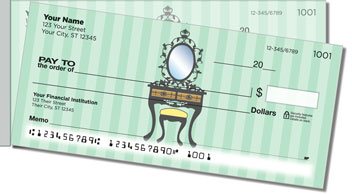 Victorian Furniture Side Tear Personalized Checks