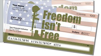 Price of Freedom Side Tear Personalized Checks