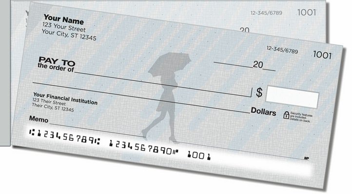 Spring Shower Side Tear Personal Checks