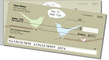 Cute Greeting Side Tear Personalized Checks