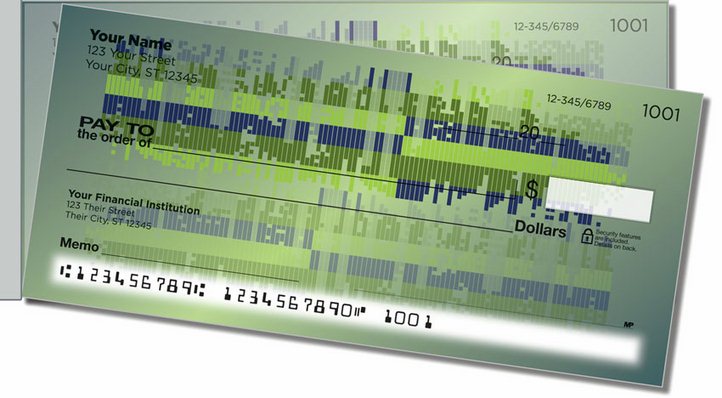 Sound Wave Side Tear Personal Checks