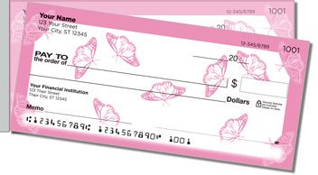 Lace Doily Side Tear Personalized Checks