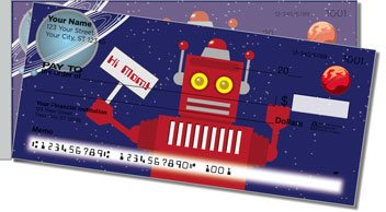 Alien Life Side Tear Personalized Checks
