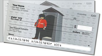 British Side Tear Personalized Checks