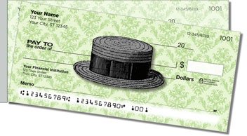Derby and Top Hat Side Tear Personalized Checks