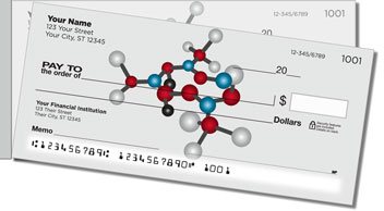Chemistry Side Tear Personalized Checks