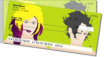 1980s Style Side Tear Personalized Checks