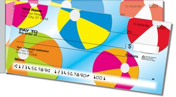 Fun on the Beach Side Tear Personalized Checks