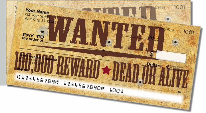 Wild West Side Tear Personal Checks