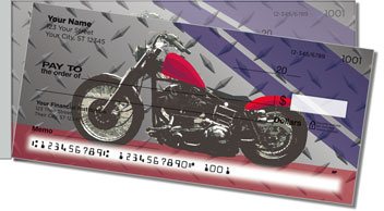 Motorcycle Side Tear Personalized Checks