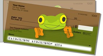 Red-Eyed Frog Side Tear Personalized Checks
