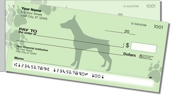 Paw Print Side Tear Checks