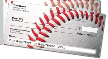 Classic Baseball Side Tear Personalized Checks