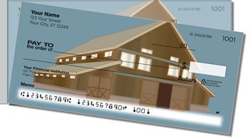Barn Style Side Tear Personalized Checks