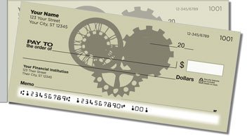 Clockwork Side Tear Personalized Checks