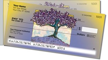 Solitary Tree Side Tear Personalized Checks