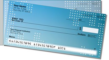 Studies in Blue Side Tear Personalized Checks