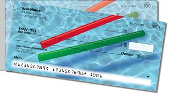 Pool Toy Side Tear Personalized Checks