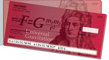Famous Scientist Side Tear Personalized Checks