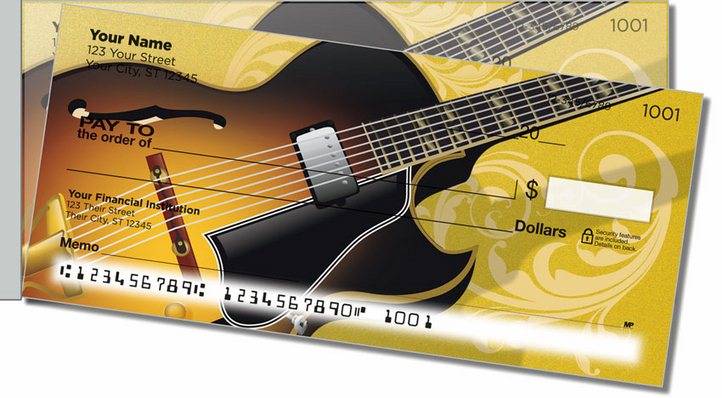 Electric Guitar Side Tear Personal Checks