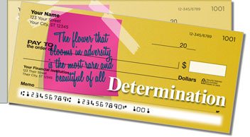 Notes and Quotes Side Tear Personalized Checks