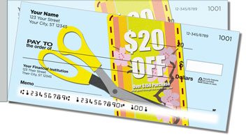 Coupon Clipper Side Tear Personalized Checks