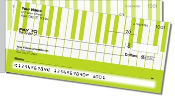Piano Keyboard Side Tear Personalized Checks