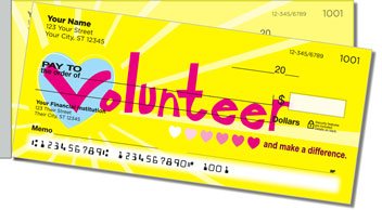Volunteer Side Tear Personalized Checks