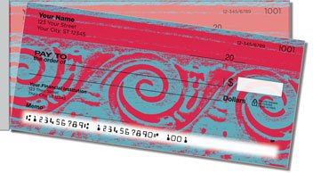 Elegant Scroll Side Tear Personalized Checks