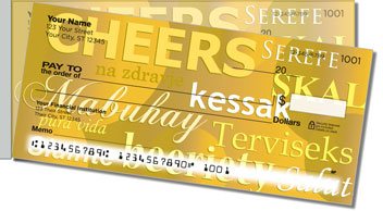 Foreign Language Side Tear Personalized Checks
