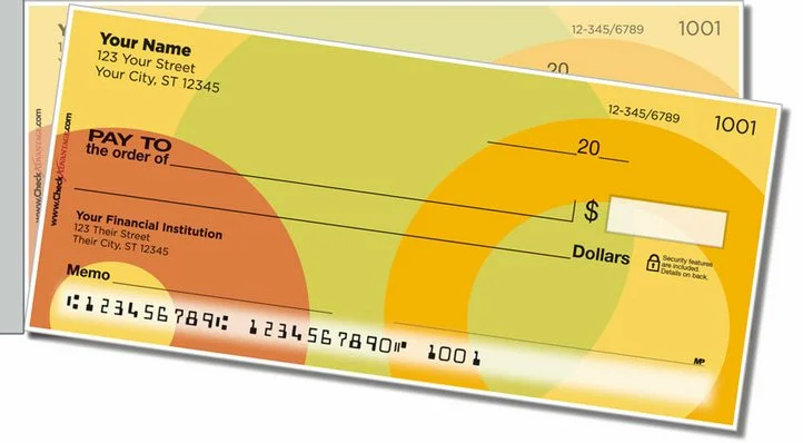 Circle Craze Side Tear Personal Checks