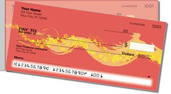Star Sweep Side Tear Personalized Checks