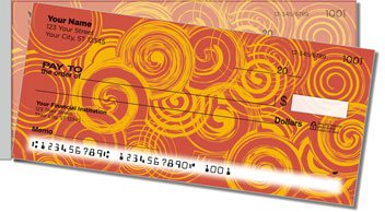 Two-Tone Twirl Side Tear Personalized Checks