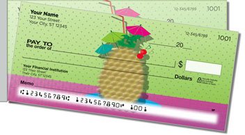 Drink Up Side Tear Personalized Checks