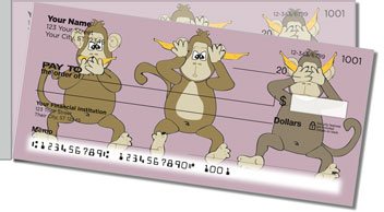 No Evil Monkey Side Tear Checks