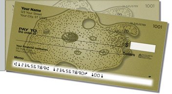 Amoeba Side Tear Personalized Checks