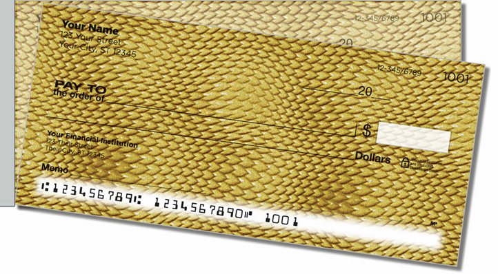 Snakeskin Side Tear Personal Checks