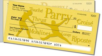 Fencing Side Tear Personalized Checks