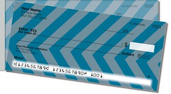 Diagonal Line Side Tear Personalized Checks