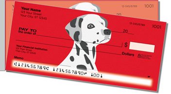 Darling Dalmatian Side Tear Personalized Checks