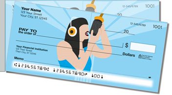 Singer Side Tear Personalized Checks