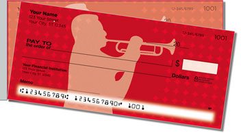 Trumpet Side Tear Personalized Checks