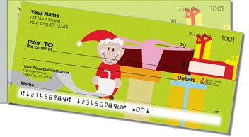 Jolly Elf Side Tear Personalized Checks